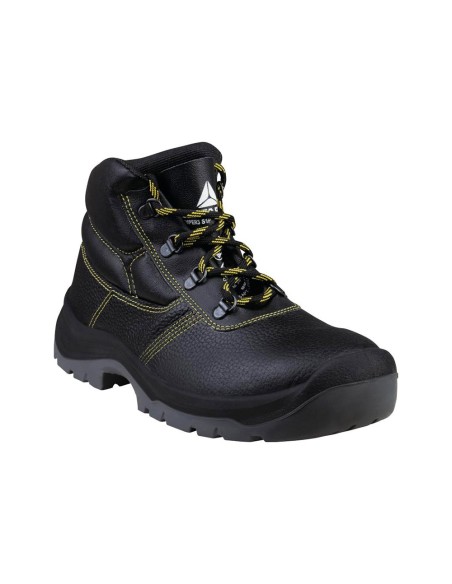 Botas deltaplus de seguridad piel crupon pigmentada suela pu bi densidad color negro talla 43