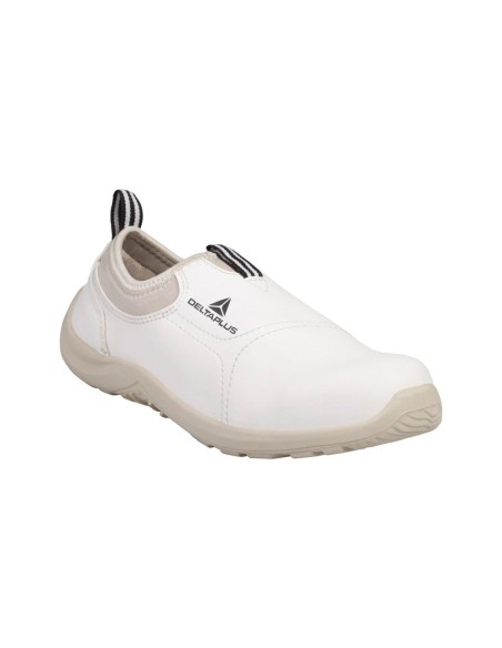Zapatos de seguridad deltaplus microfibra pu suela pu mono densidad color blanco talla 45