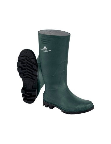 Botas deltaplus de seguridad stone pvc verde suela de tacos talla 48