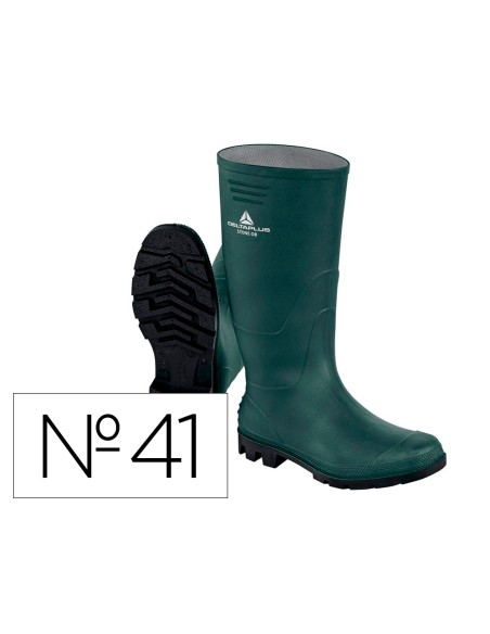 Botas deltaplus de seguridad stone pvc verde suela de tacos talla 41
