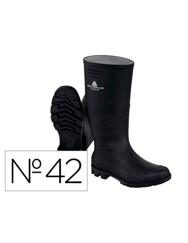 Botas deltaplus de seguridad stone pvc negro suela de tacos talla 42