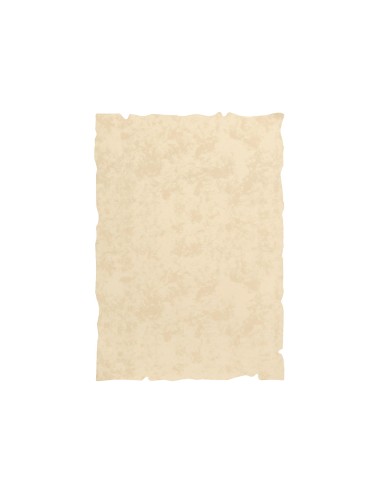 Papel pergamino liderpapel din a4 con bordes 180g m2 color crema paquete de 50 hojas