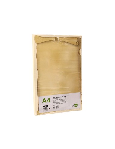 Papel pergamino liderpapel din a4 diploma 180 g m2 paquete de 50 hojas