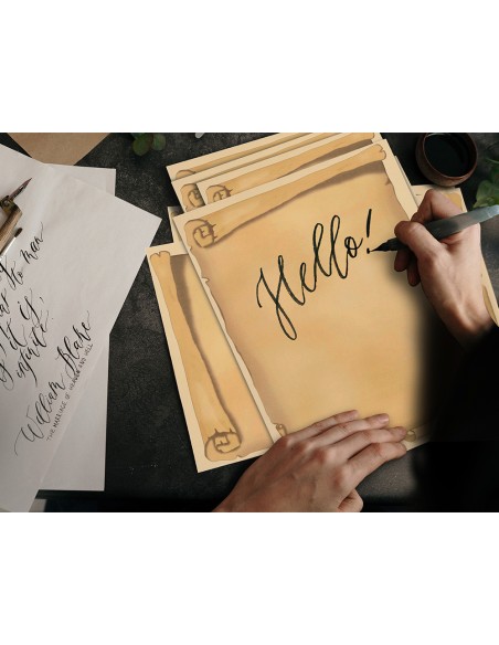 Papel pergamino liderpapel din a4 diploma 180 g m2 paquete de 50 hojas