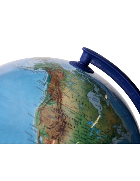 Globo terraqueo liderpapel con luz fisico y politico escribible diametro 30 cm