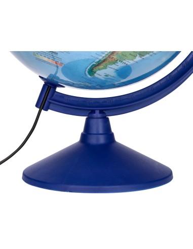 Globo terraqueo liderpapel con luz fisico y politico escribible diametro 30 cm