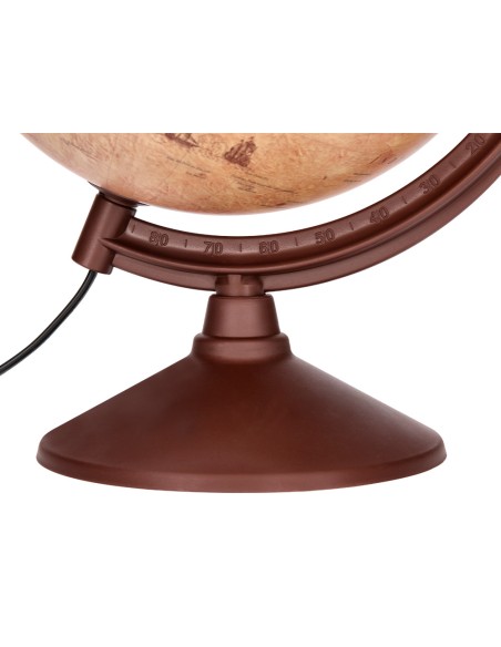 Globo terraqueo liderpapel con luz fisico y politico estilo antiguo diametro 26 cm