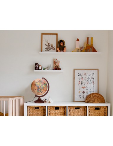 Globo terraqueo liderpapel con luz fisico y politico estilo antiguo diametro 26 cm