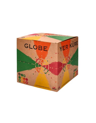 Globo terraqueo liderpapel con luz fisico y politico diametro 26 cm