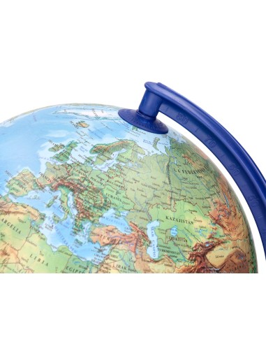 Globo terraqueo liderpapel con luz fisico y politico diametro 26 cm