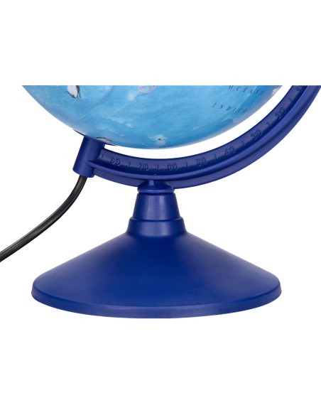 Globo terraqueo liderpapel con luz fisico y politico con animales diametro 20 cm