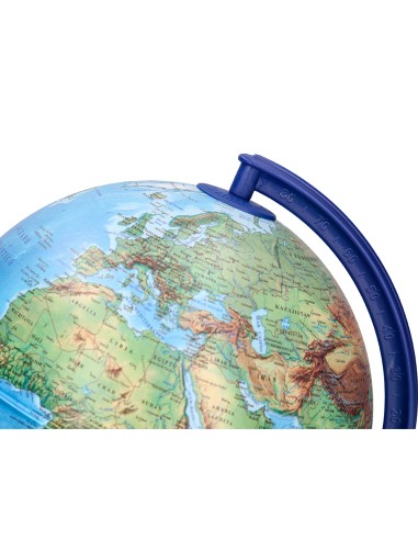 Globo terraqueo liderpapel con luz fisico y politico diametro 20 cm