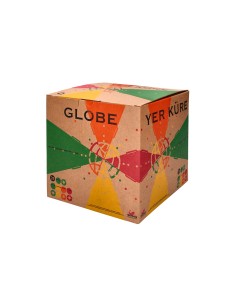 Globo terraqueo liderpapel con luz fisico y politico diametro 20 cm