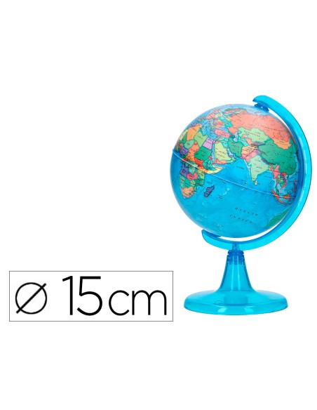 Globo terraqueo liderpapel mapa politico diametro 15 cm
