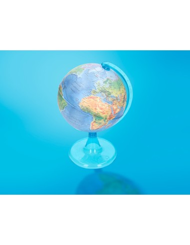 Globo terraqueo liderpapel mapa fisico diametro 15 cm