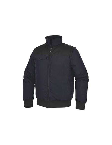 Chaleco deltaplus multibolsillos con cremallera y mangas desmontables 80 poliester 20 algodon talla Chaleco deltaplus multibolsillos con cremallera y mangas desmontables 80 poliester 20 algodon talla