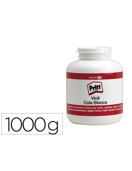 Pegamento cola vinilica pritt blanca bote de 1000 gr Pegamento cola vinilica pritt blanca bote de 1000 gr