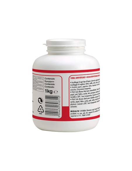Pegamento cola vinilica pritt blanca bote de 1000 gr Pegamento cola vinilica pritt blanca bote de 1000 gr