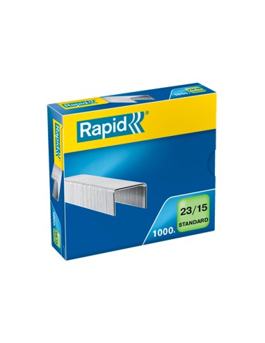 Grapas rapid 23 15 mm galvanizada caja de 1000 unidades