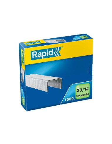 Grapas rapid 23 14 mm galvanizada caja de 1000 unidades