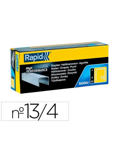 Grapas rapid 13 4 mm galvanizada caja de 5000 unidades