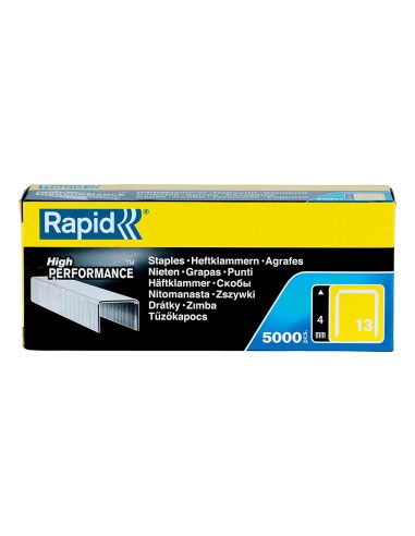 Grapas rapid 13 4 mm galvanizada caja de 5000 unidades