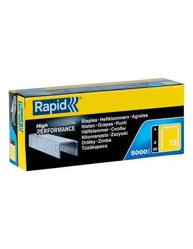 Grapas rapid 13 4 mm galvanizada caja de 5000 unidades