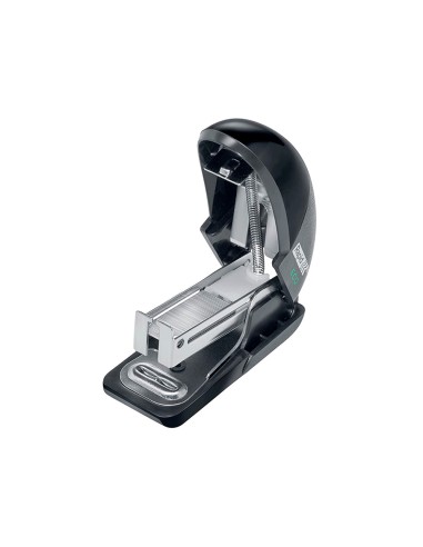Grapadora rapid mini fashion eco plastico 100 reciclado capacidad 10 hojas usa grapas 24 6 y 26 6 color negro