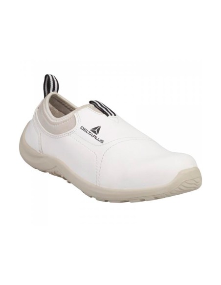 Zapatos de seguridad deltaplus microfibra pu suela pu mono densidad color blanco talla 37