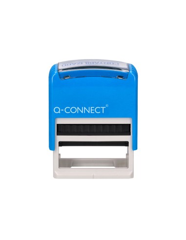 Sello entintado automatico q connect contabilizado almohadilla 14x38 mm color azul