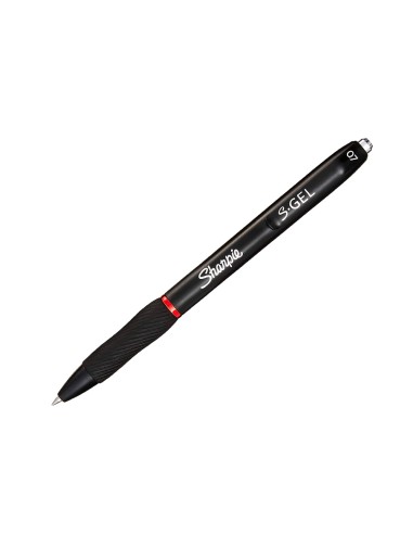 Boligrafo sharpie retractil tinta gel punta 07 mm color rojo