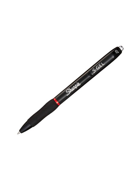 Boligrafo sharpie retractil tinta gel punta 07 mm color rojo