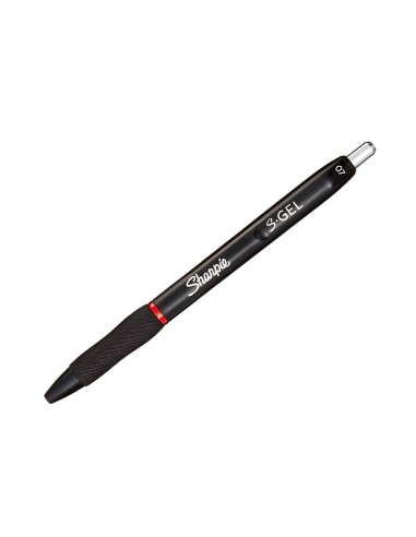 Boligrafo sharpie retractil tinta gel punta 07 mm color rojo