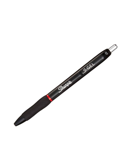 Boligrafo sharpie retractil tinta gel punta 07 mm color rojo