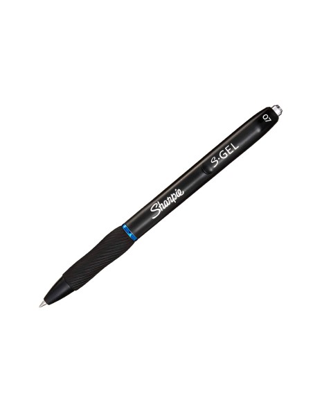 Boligrafo sharpie retractil tinta gel punta 07 mm color azul