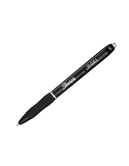 Boligrafo sharpie retractil tinta gel punta 07 mm color negro