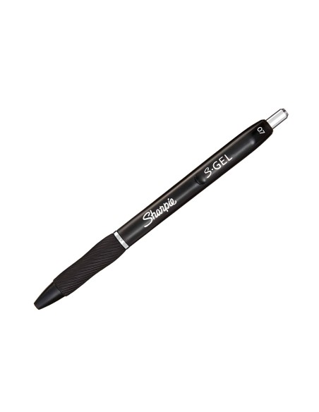 Boligrafo sharpie retractil tinta gel punta 07 mm color negro