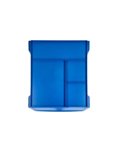 Fichero cajones de sobremesa q connect bandeja organizadora superior 6 cajones color azul opaco