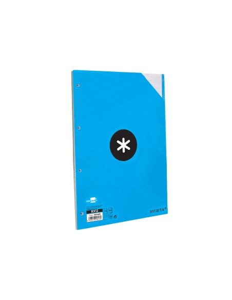 Recambio a4 100 hojas 100g m2 rayado horizontal 4 taladros bandas de 5 colores antartik