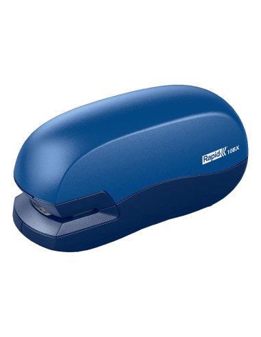 Grapadora rapid contactless 10bx plastico capacidad de grapado 10 hojas usa grapas 24 6 y 26 6 color azul