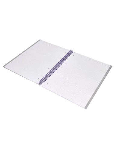 Cuaderno espiral a4 micro antartik dots tapa forrada 80h 90 gr rayado puntos 1 banda 4 taladros rosa