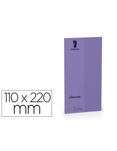 Sobre rossler coloretti dl americano color lila 110x220 mm pack de 5 unidades