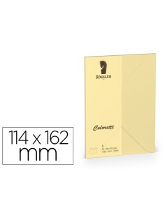 Sobre rossler coloretti c6 ministro color marron arena 114x162 mm pack de 5 unidades