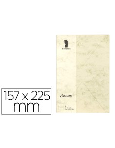 Sobre rossler coloretti c5 color marmol crema 157x225 mm pack de 5 unidades
