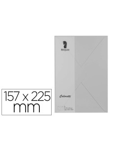 Sobre rossler coloretti c5 color gris claro 157x225 mm pack de 5 unidades