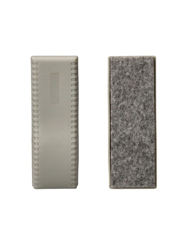 Borrador q connect magnetico para pizarra blanca con recambio de fieltro reemplazable 15x55x45 cm