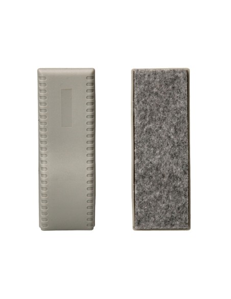 Borrador q connect magnetico para pizarra blanca con recambio de fieltro reemplazable 15x55x45 cm