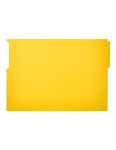 Subcarpeta cartulina liderpapel folio pestana superior 240g m2 color amarillo