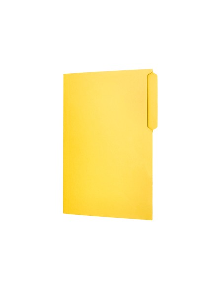 Subcarpeta cartulina liderpapel folio pestana superior 240g m2 color amarillo