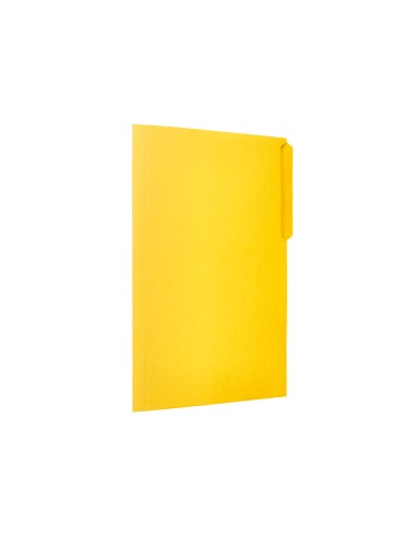 Subcarpeta cartulina liderpapel folio pestana superior 240g m2 color amarillo